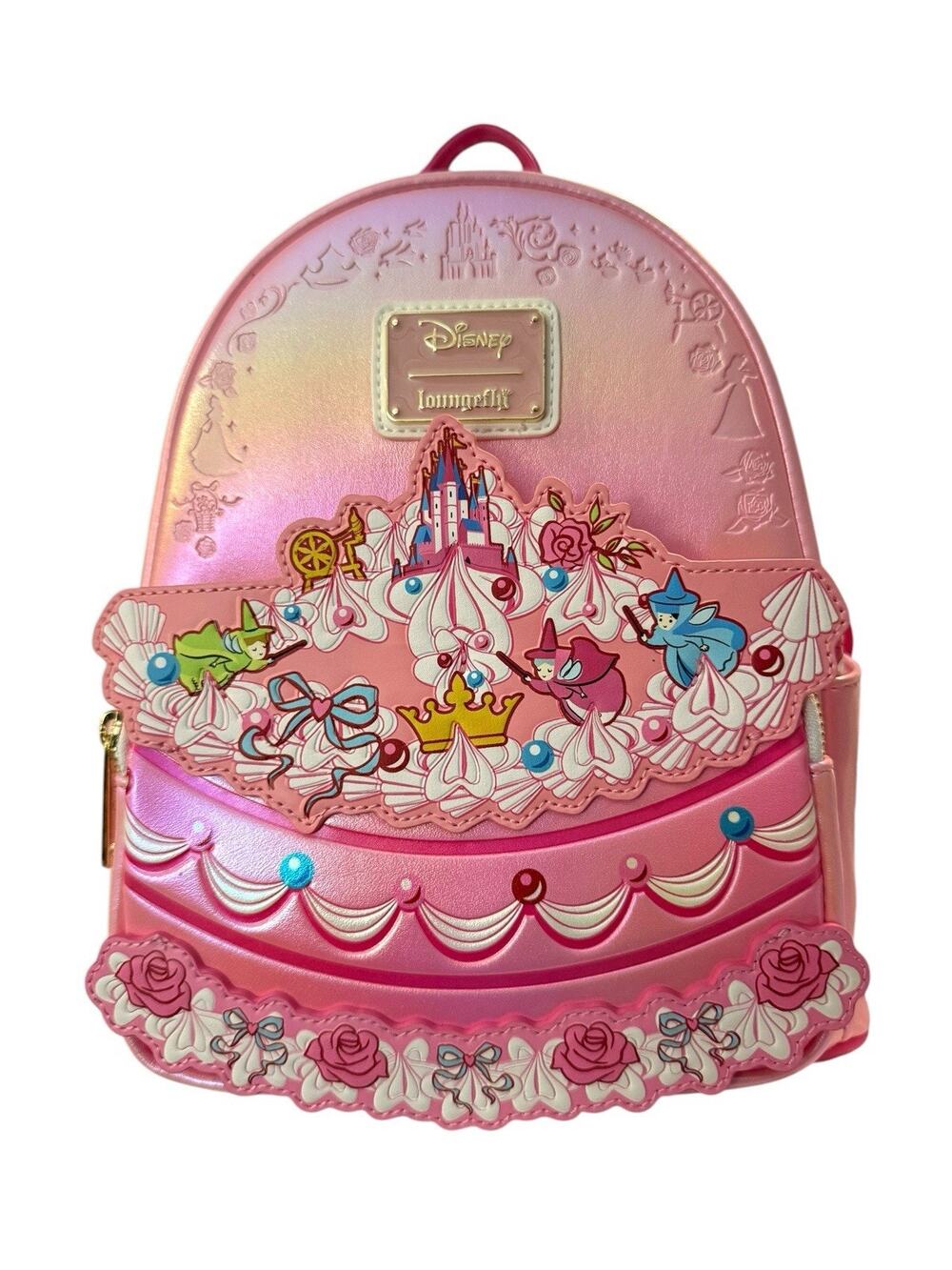 NEW Loungefly Disney Princess Sleeping Beauty Aurora Cake Mini Backpack